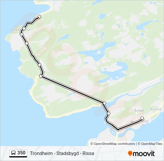 350 Bus Line Map