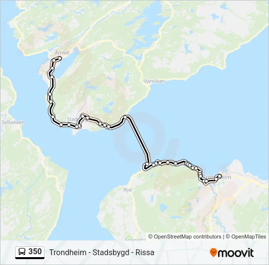 350 Bus Line Map
