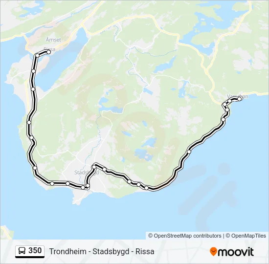 350 Bus Line Map