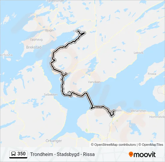 350 Bus Line Map