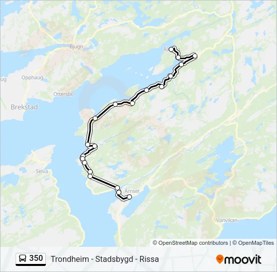 350 Bus Line Map