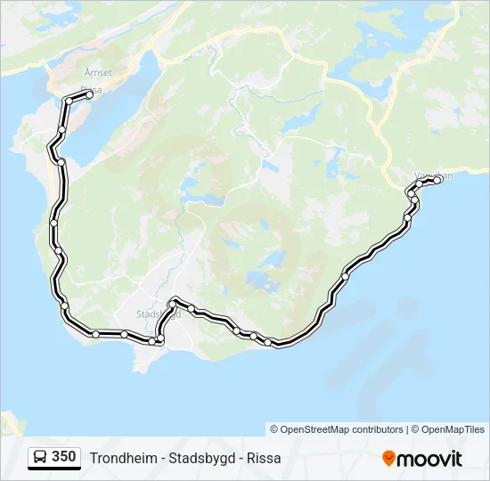 350 Bus Line Map
