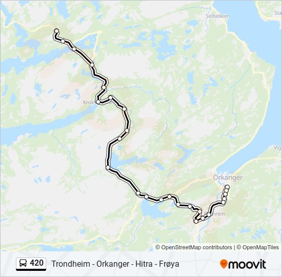 420 bus Line Map