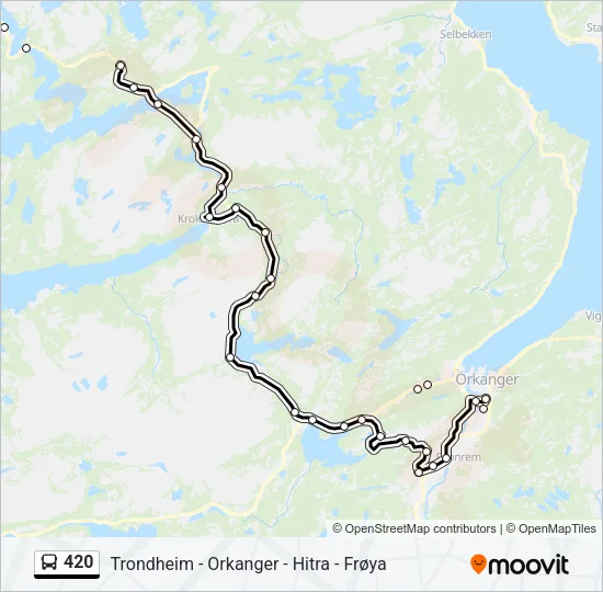 420 Bus Line Map