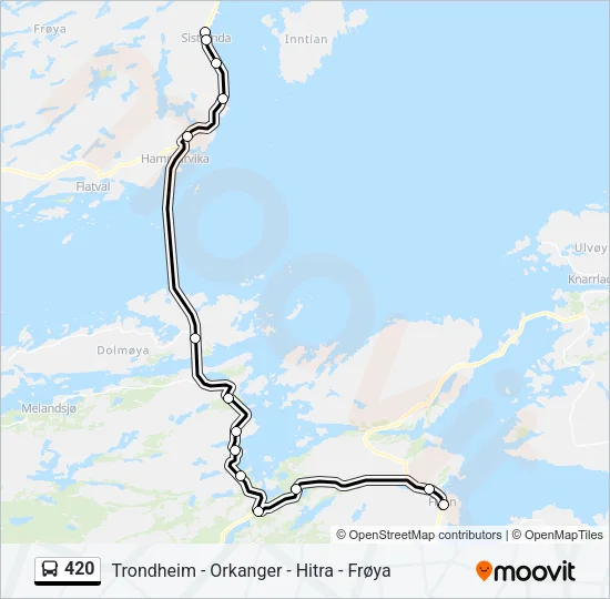 420 Bus Line Map