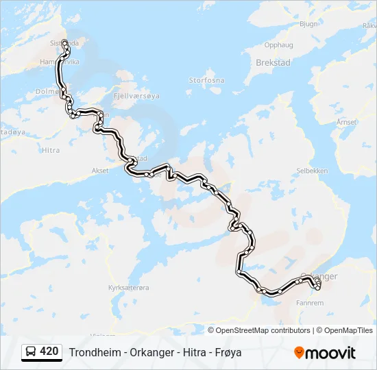 420 Bus Line Map