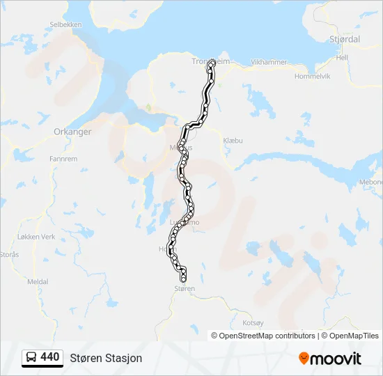 440 Bus Line Map