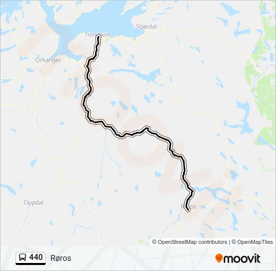 440 Bus Line Map