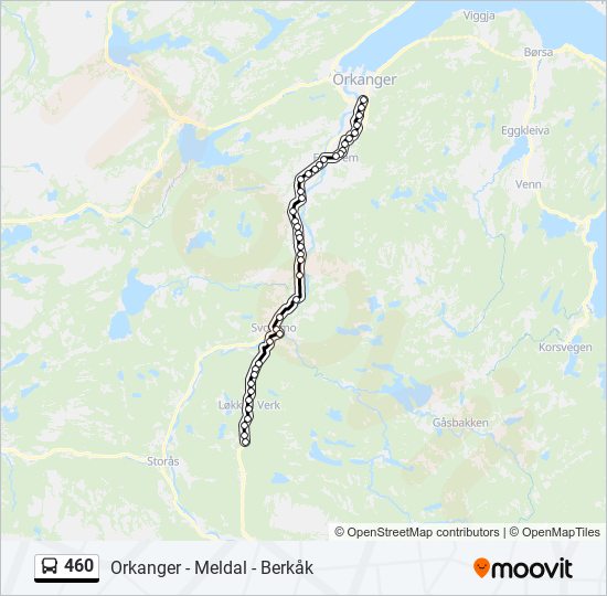 460 bus Line Map