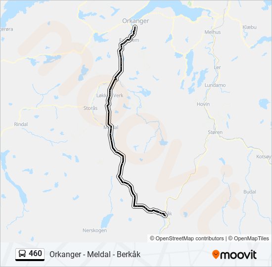 460 bus Line Map