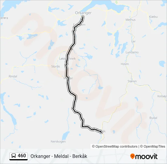 460 Bus Line Map