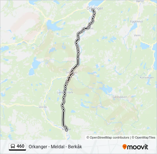 460 Bus Line Map
