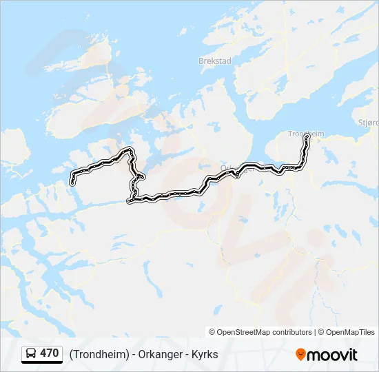 470 Bus Line Map