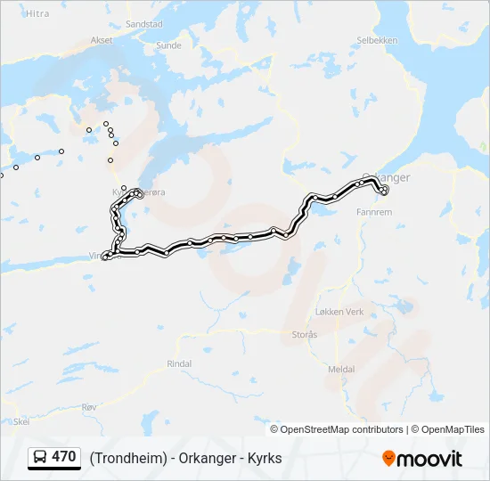 470 Bus Line Map