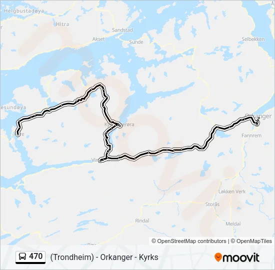 470 Bus Line Map