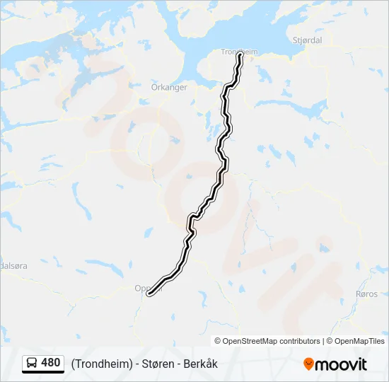 480 Bus Line Map