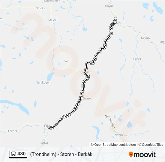 480 Bus Line Map