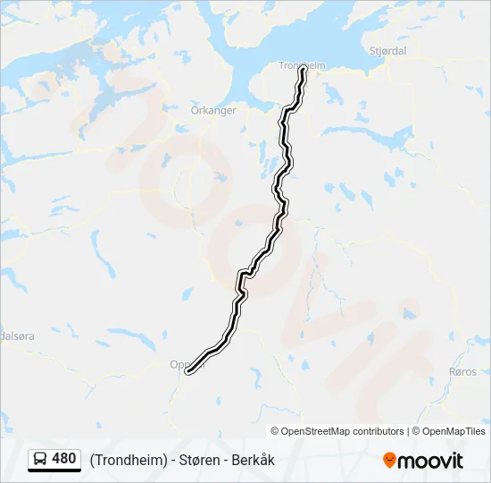 480 Bus Line Map