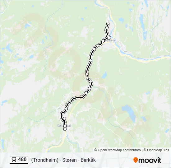 480 Bus Line Map