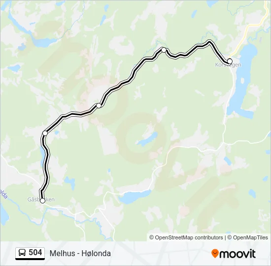504 Bus Line Map