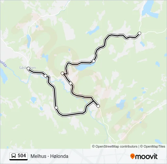 504 Bus Line Map