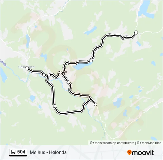 504 Bus Line Map