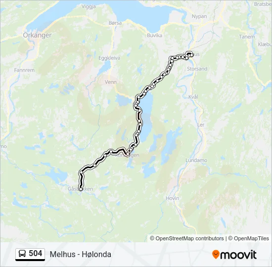 504 Bus Line Map