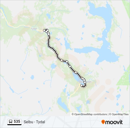 535 bus Line Map