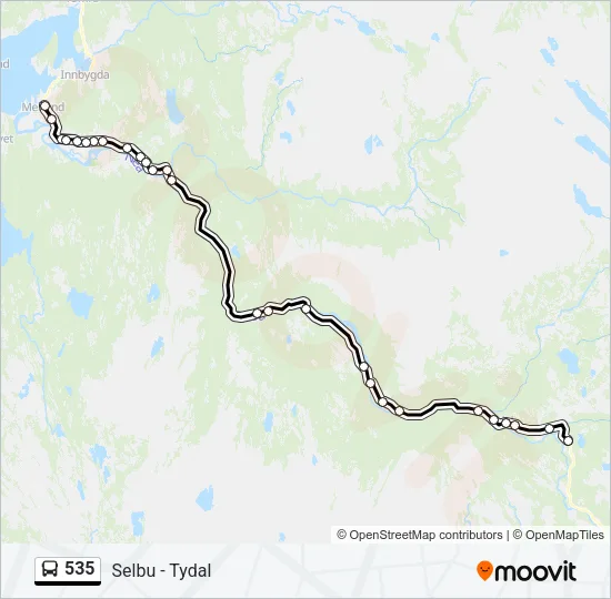 535 Bus Line Map