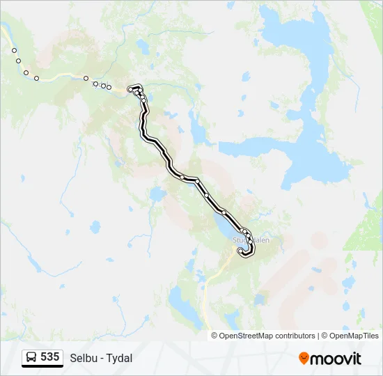 535 Bus Line Map