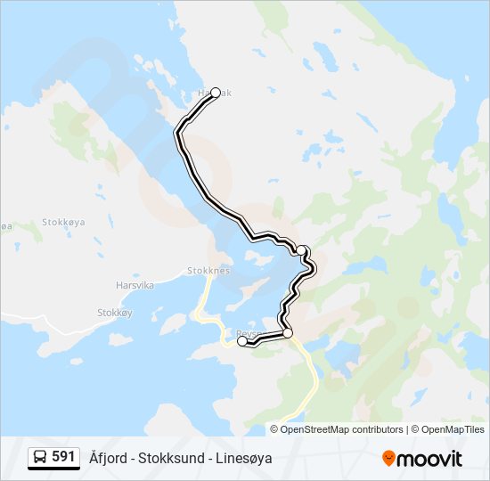 591 bus Line Map