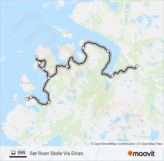 595 bus Line Map