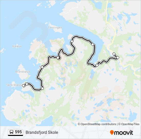 595 bus Line Map