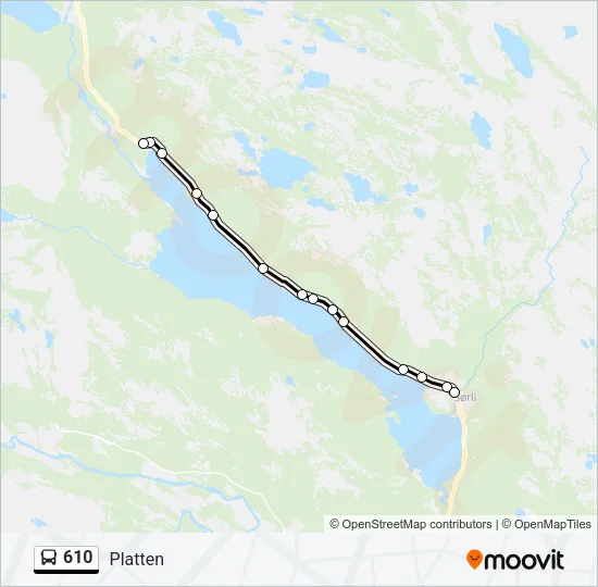 610 Bus Line Map