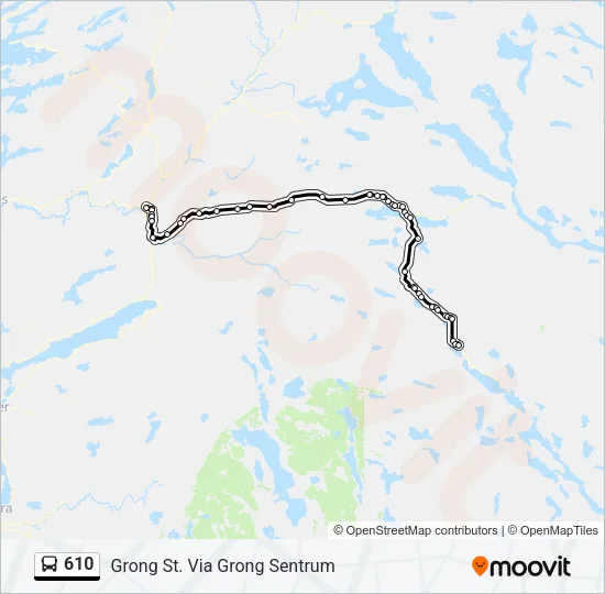 610 Bus Line Map