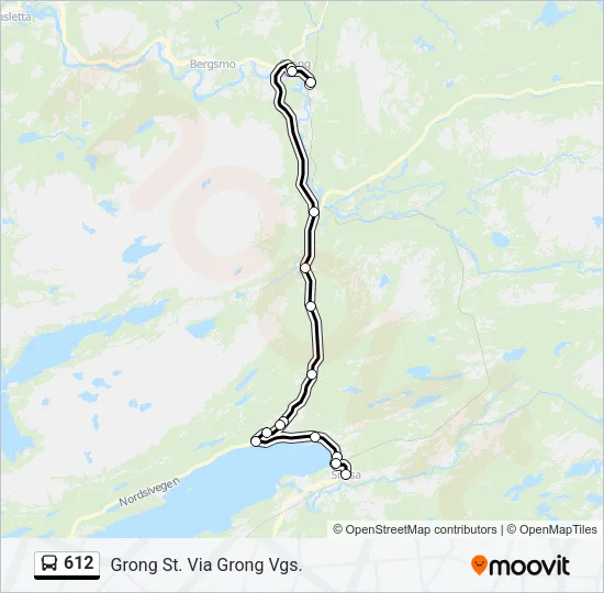 612 Bus Line Map