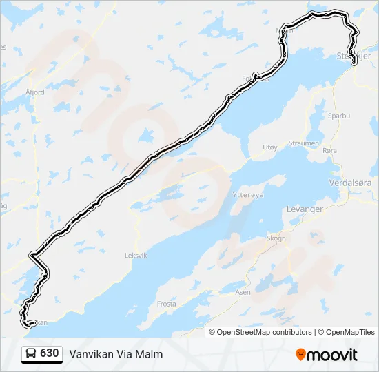 630 Bus Line Map