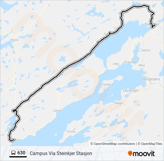 630 bus Line Map