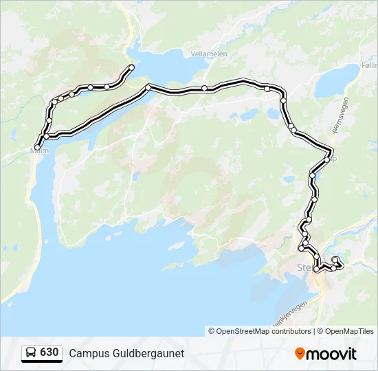 630 Bus Line Map