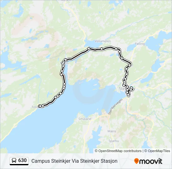 630 Bus Line Map
