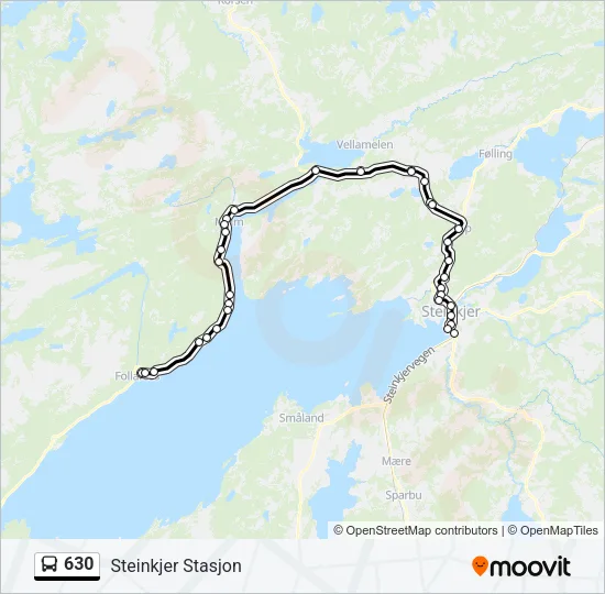 630 Bus Line Map