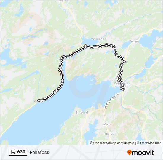 630 bus Line Map