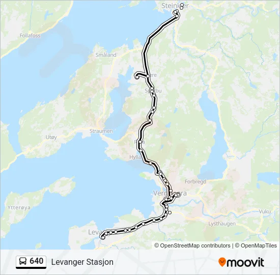 640 Bus Line Map