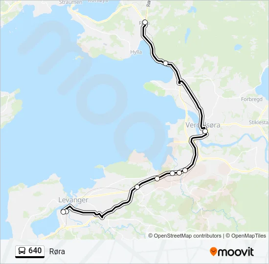 640 Bus Line Map