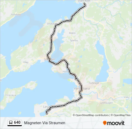 640 Bus Line Map