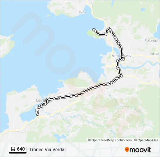 640 Bus Line Map