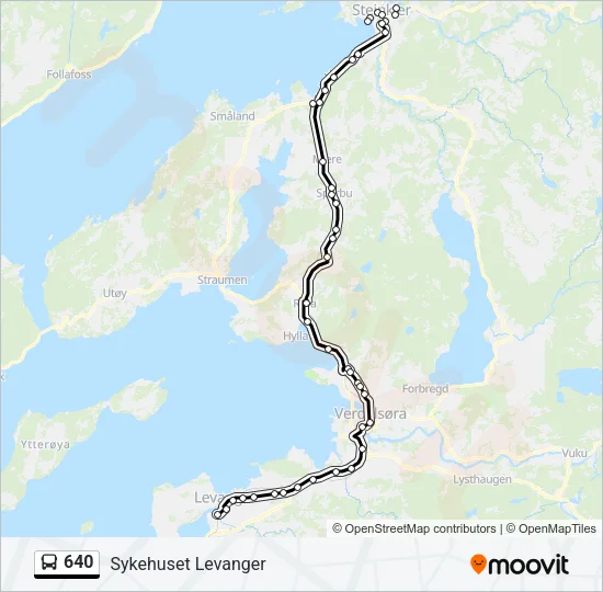 640 Bus Line Map