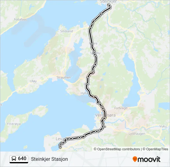 640 Bus Line Map