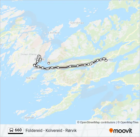 660 Bus Line Map