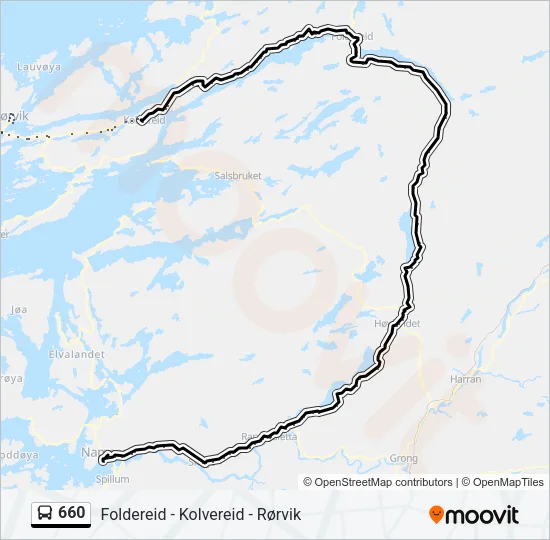 660 Bus Line Map
